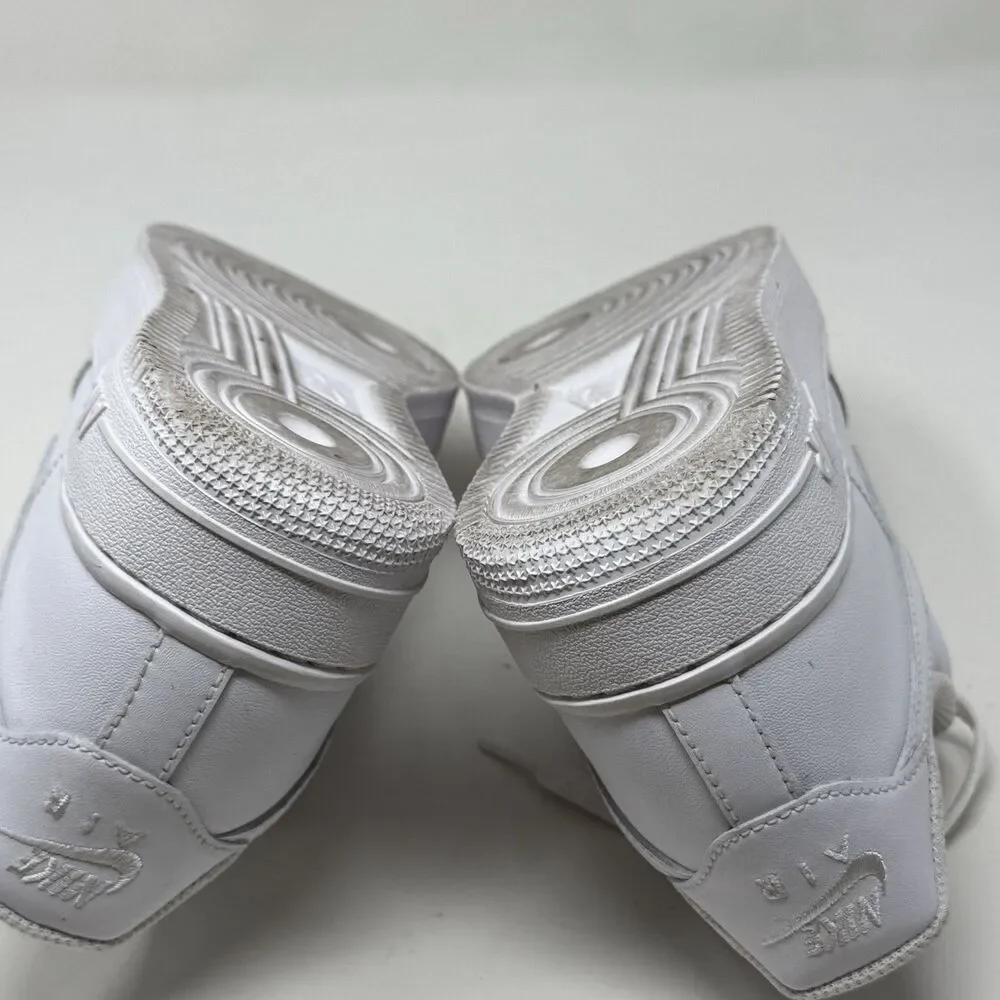 Nike Air Force 1 '07 Low Womens 9.5 Triple White Leather Athletic Shoes Sneakers - Picture 15 of 16